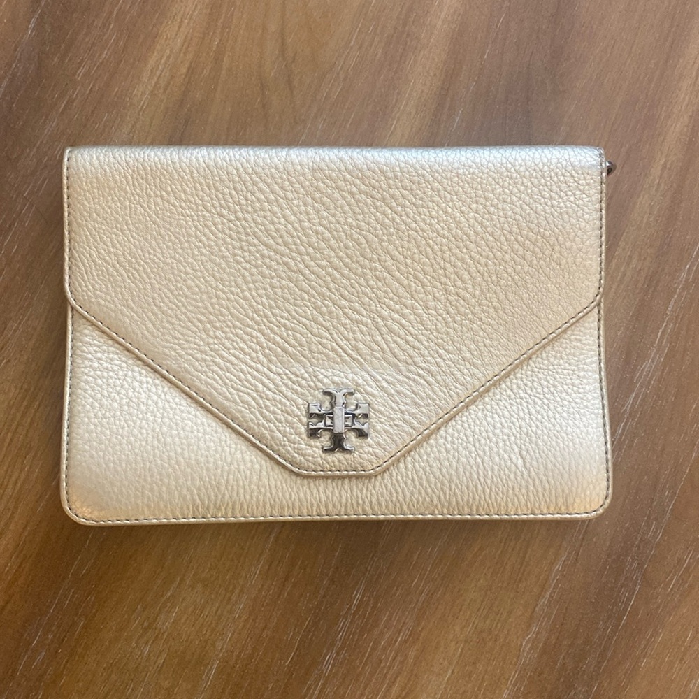 Gold Tory Burch Clutch